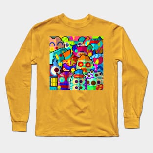 doodle mind chacha Long Sleeve T-Shirt